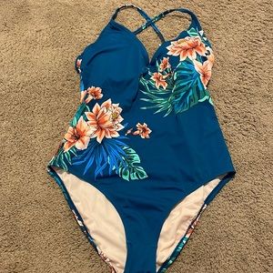 NEVER WORN Floral One Piece